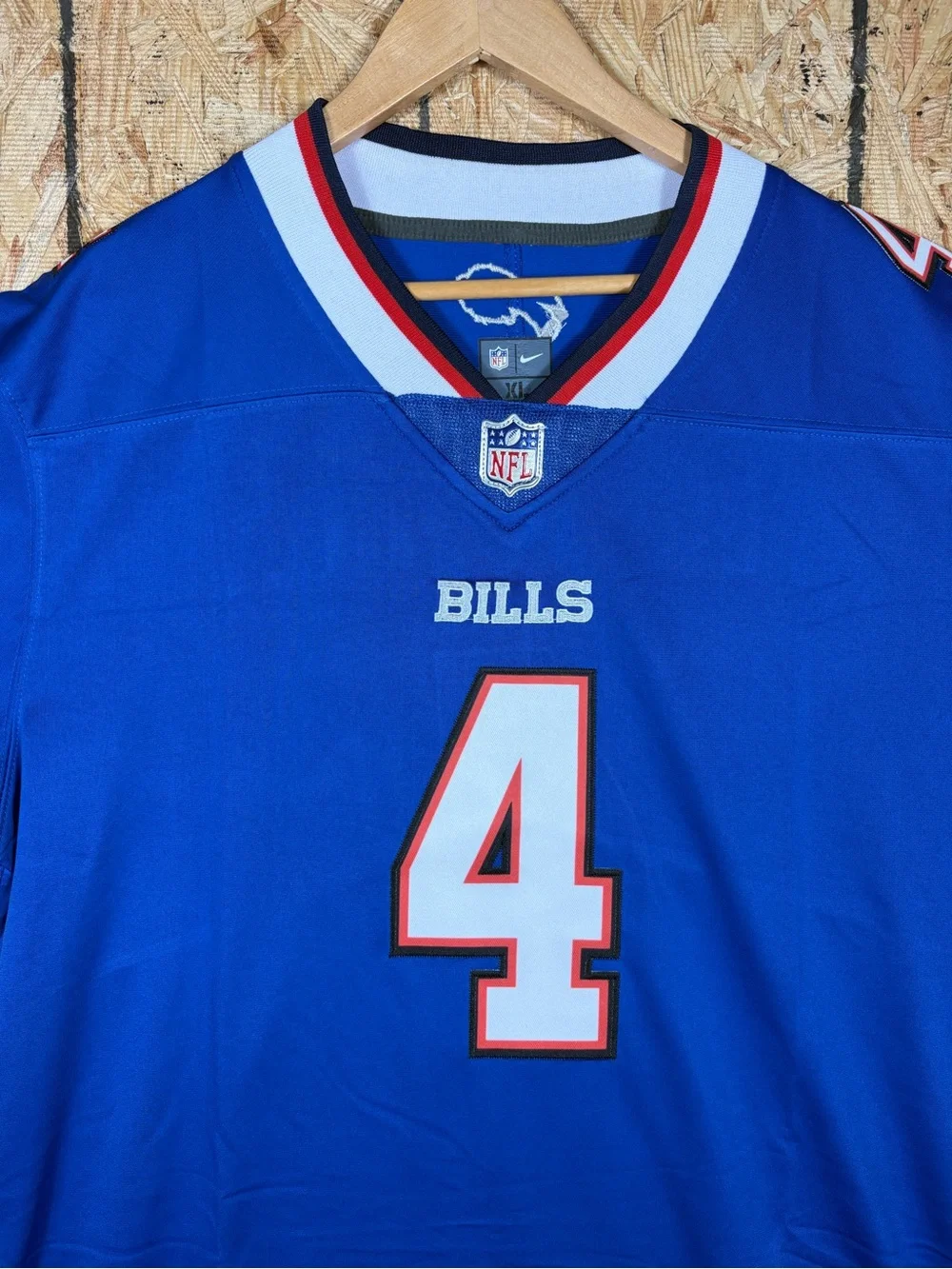 Nike Royal Blue Buffalo Bills #4 James Cook III Men's Jersey - XL